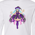 thumbnail image 4 of Inktastic Beautiful Purple Anime Witch Long Sleeve Youth T-Shirt, 4 of 5