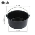 thumbnail image 2 of XMMSWDLA 6 Inch Non Stick Airfryer Cake Mold Barrel Baking Pan Tray Frying Basket 6-Inch Non-Stick Air Fryer Cake Mold Bucket Baking Tray Frying Basket, 2 of 7