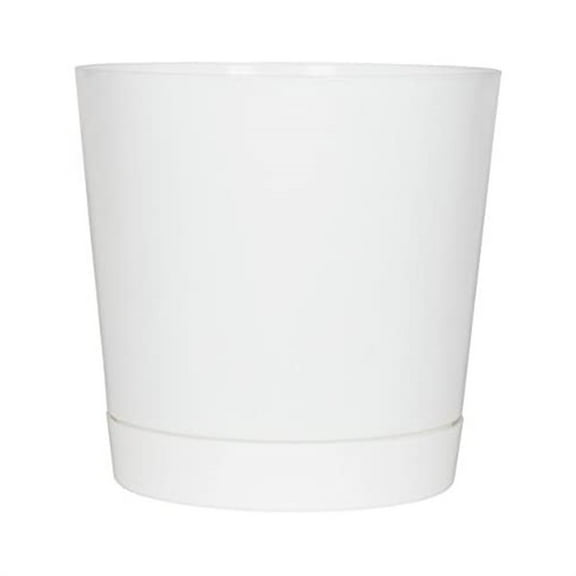 Novelty (#10062) Full Depth Round Cylinder Pot, White, 6 Inch