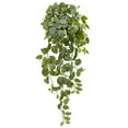 thumbnail image 2 of Nearly Natural 36in. Fittonia Hanging Bush Artificial Plant (Set of 2) (Real Touch) , Green, 2 of 2