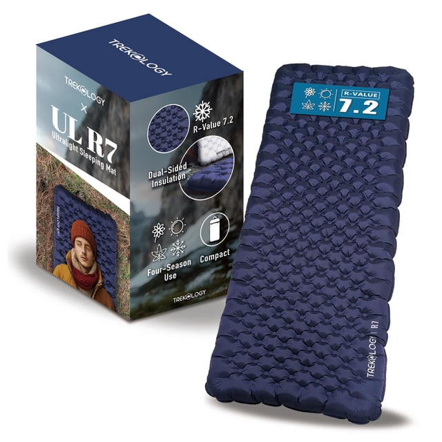 Almohadilla de dormir para acampar TREKOLOGY UL R7 ultraligera