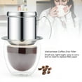thumbnail image 2 of Stainless Steel Coffee Filter Vietnamese Coffee Drip Filter Maker Infuser Home(Silver), 2 of 7