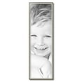 thumbnail image 2 of ArtToFrames 11" x 37" Silver with Stained Grey Picture Frame, 11x37 inch Silver Wood Poster Frame (WOM-4767), 2 of 7