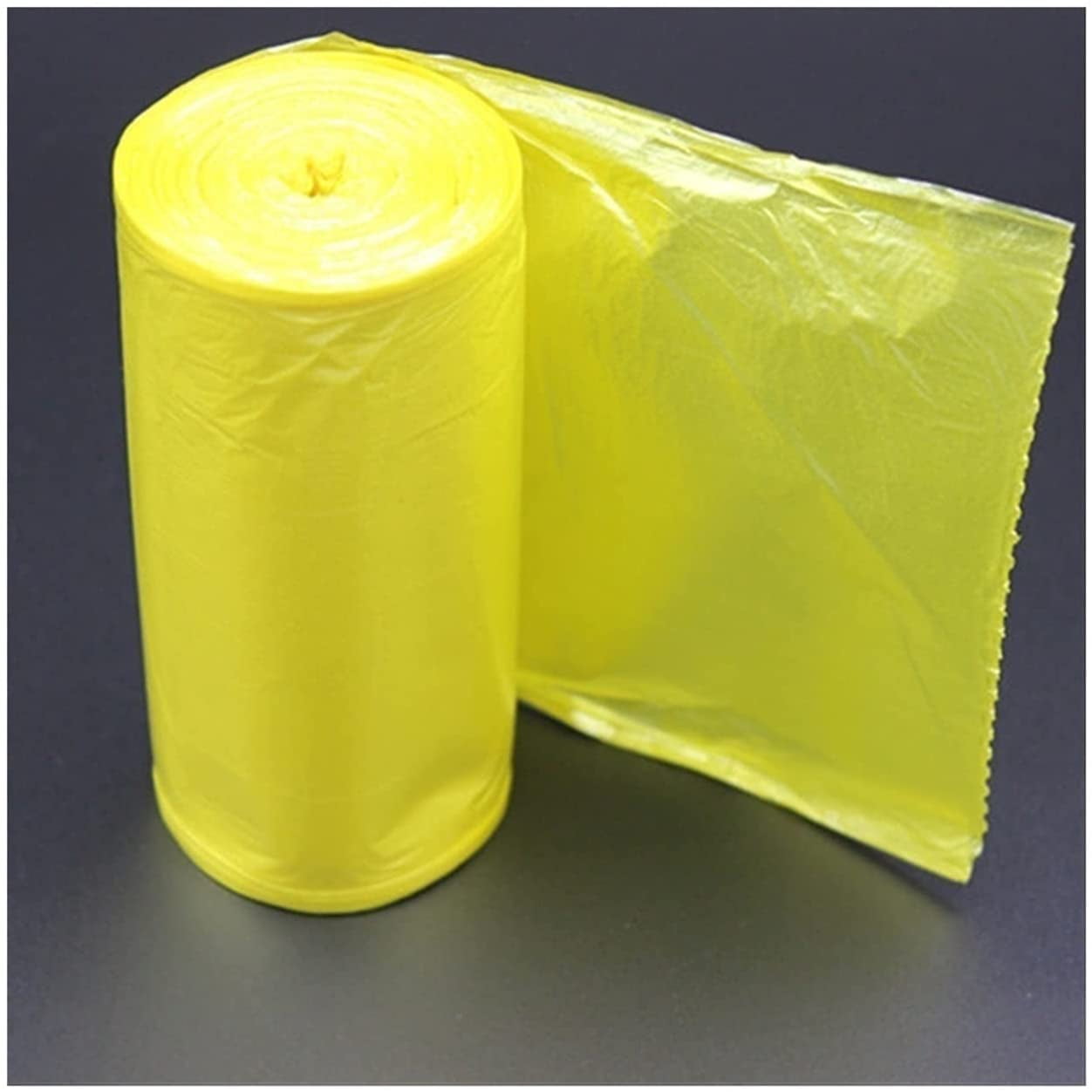 55 Gallon Yellow Clear Garbage Bags, Commercial Large Extra Thick