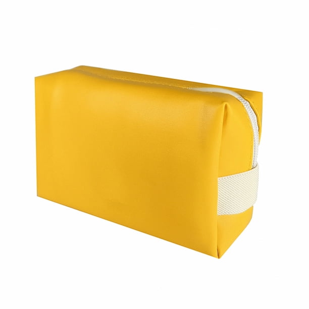 Bolsa de maquillaje octogonal impermeable Wosthever almacenamiento y organización del hogar amarillo