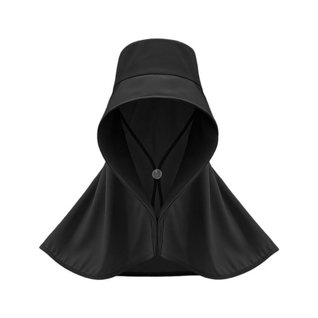 Sombrero con visera para el sol, gorra de playa, moda de verano, ajustable, plegable, con cola de caballo, sombreros de playa Negro