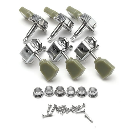 Grover Tuning Keys - Guitar Deluxe Tuning Peg Machine Heads Tuners 3R+3L Guitar Part Set