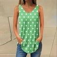 thumbnail image 2 of fatyb V Neck Tank Tops for Women Print Summer Casual Blouses Sleeveless Loose Womens Tunic Shirts, 2 of 5