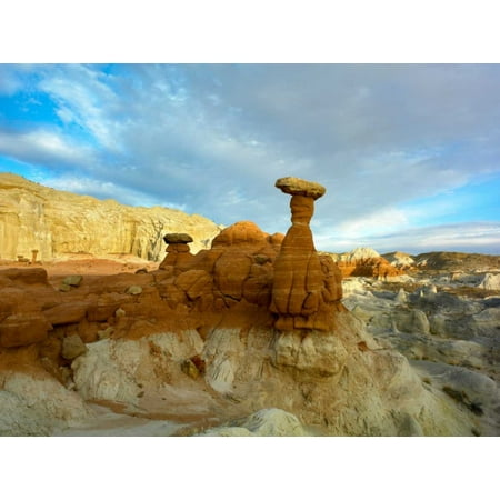 Toadstool Caprocks Grand Staircase Escalante National Monument Utah Poster Print by Tim Fitzharris (18 x