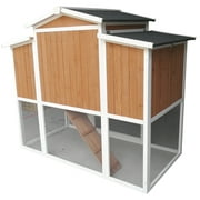 Chicken Coop 59 Backyard Wood Hen House 4 Nesting Box & Run