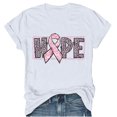 thumbnail image 2 of Brilliant Costumes for Women Help Women's Breast Cancel Awareness Short Sleeve T-shirt Tops $5 Clearance Clothes under $5.00, 2 of 4