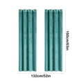 thumbnail image 4 of Tyidzon Velvet Curtains, Blackout Curtains for Bedroom/Living Room 63 Inches Long Grommet Thermal Insulated Curtains Noise Reducing Window Drapes, 2 Panels, 4 of 7