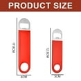 thumbnail image 2 of 3-piece heavy stainless steel flat bottle opener, durable beer bottle opener.red, 2 of 4