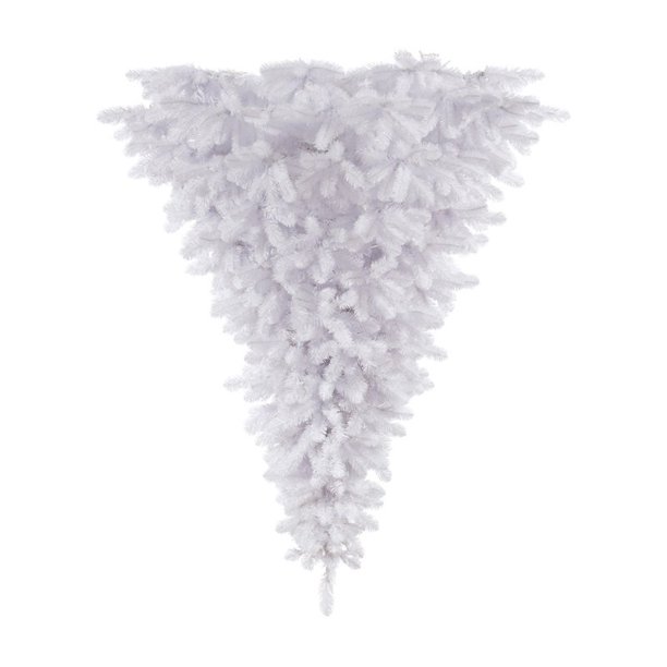Vickerman 6' White Upside Down Artificial Christmas Tree, Unlit