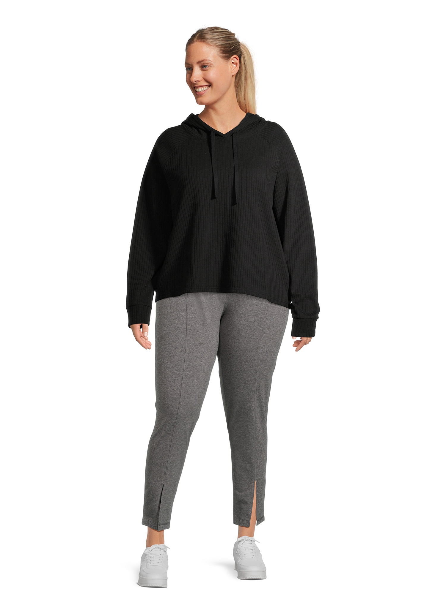 Athletic Works Women's and Women's Plus Front Slit Leggings, Sizes XS-5X