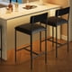 thumbnail image 1 of 2-piece bar stools set con footrest, 25.5 pulgadas counter height, thick cushion para island counter bar, 1 of 6