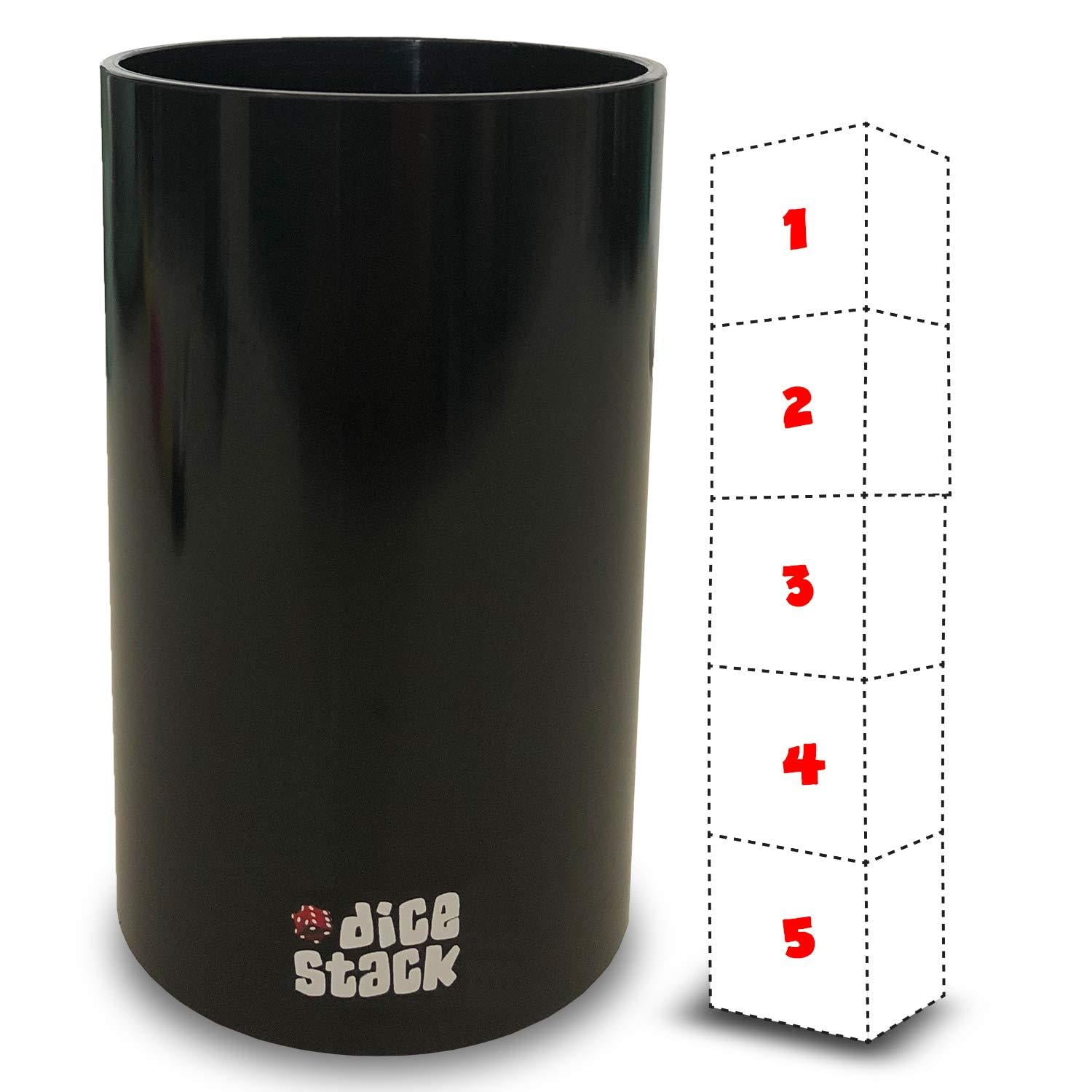 Dice Stacking Cup Only Professional Straight Cups Black Accessories