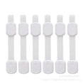 thumbnail image 3 of kit a prueba de niños, cerraduras adhesivas para cajones de seguridad para niños, armarios, hornos, neveras, pestillos ajustables para inodoros, sin taladrar brillar Hogar, 3 of 3