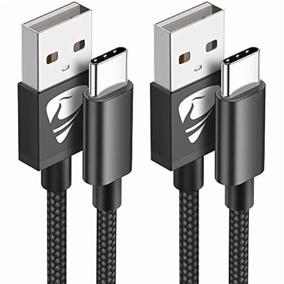 0829 USB C Cable [2 Pack 6ft] USB A to USB C Cable 3A Fast Charging USB Type C Cable Braided C Charger Cord for iPhone 16 15 , Samsung Galaxy S24 S23 Ultra S22 S21 S20 S9 S10,LG,Google
