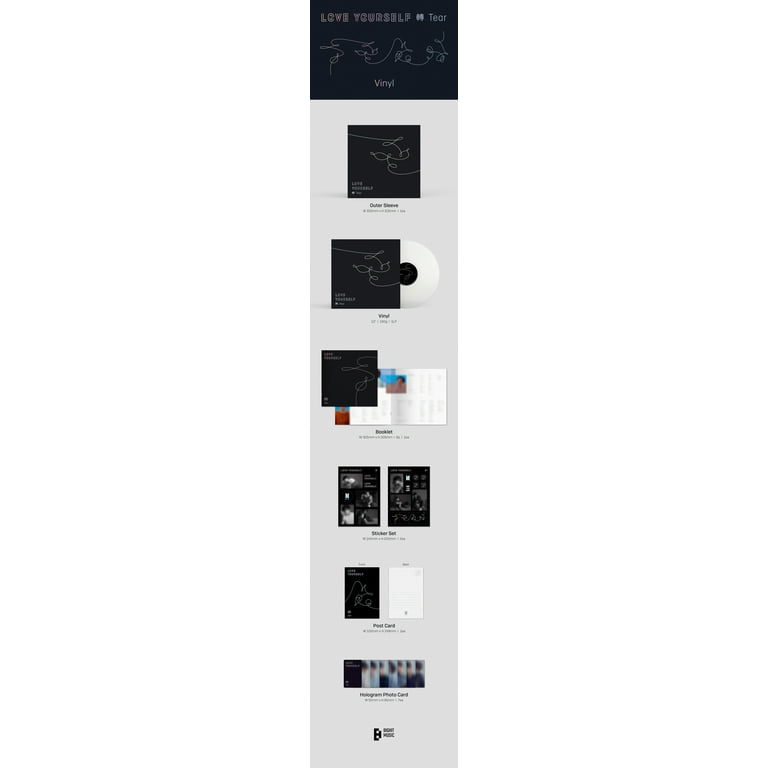 BTS - Love Yourself: Tear Vinyl LP Record Album - KPOP Music