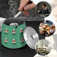 thumbnail image 4 of Yayeee Ashtray with Lid for Cigarette Smokeless Stainless Steel Home Ash Holder, Christmas Trees, 4 of 7