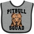 thumbnail image 3 of Inktastic Dog Pitbull Squad Boys or Girls Baby Bib, 3 of 4