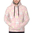 thumbnail image 2 of Bingfone Rabbit Sunflower Men's Drawstring Hoodie Long Sleeve Pocket Sweatshirts-Medium, 2 of 6