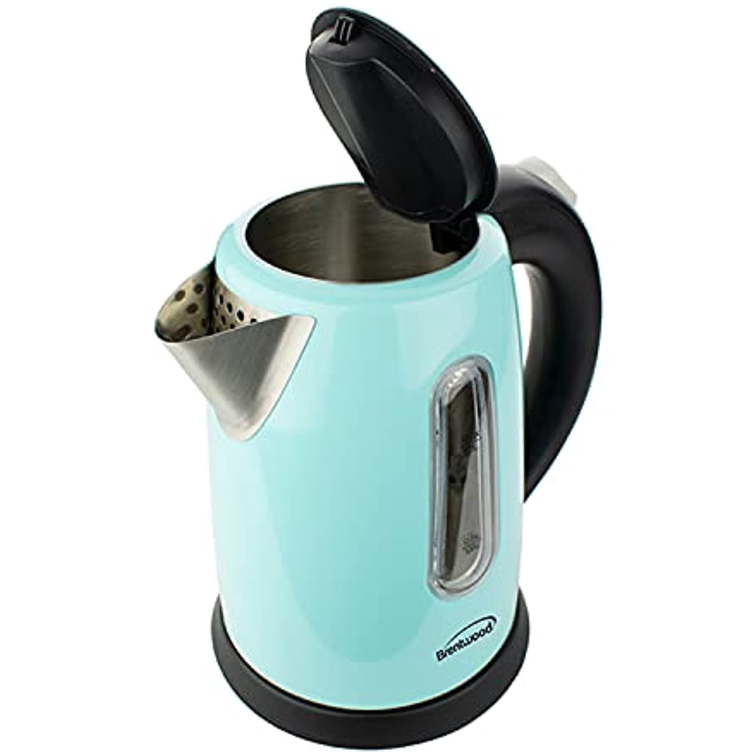 Btwd 1 Liter Stainless Steel Cordless Electric Kettle in Blue
