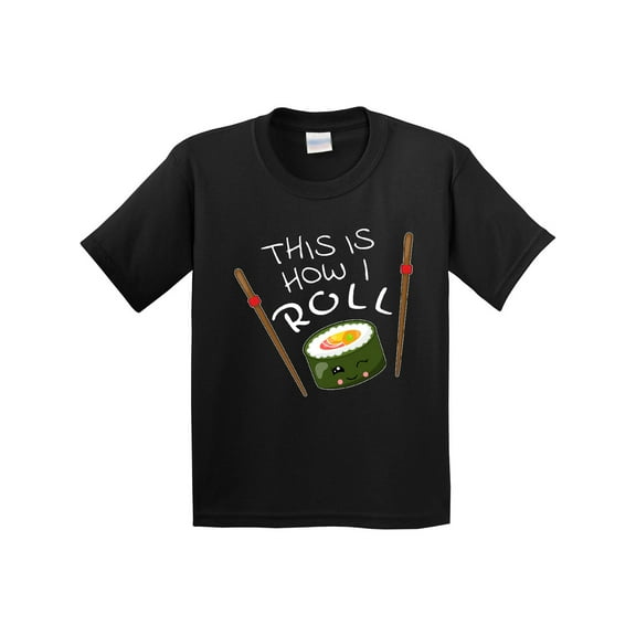 Inktastic This is How I Roll Cute Sushi Youth T-Shirt