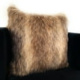 thumbnail image 2 of Plutus Brands Light & Dark Brown Plutus Mountain Coyote Animal Faux Fur Luxury Throw Pillow 20 in x 30in, Double Sided 20" x 30" Queen, 2 of 3