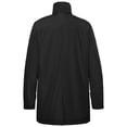 thumbnail image 3 of Men's Mock Layered Insulated Trench Coat, Windproof for Business Casual Black S, 3 of 7