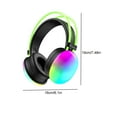 thumbnail image 3 of Wireless Silent Colorful Headphones, Multicolor LED Lights, Bluetooth 5.0, Up to 10 Hours of Usage Time, 3 of 7
