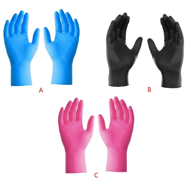ziyahi 100 EXAM GRADE NITRILE GLOVES Nurse Gloves Hand Protection 3 colors blue M
