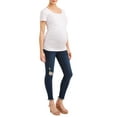 thumbnail image 2 of Oh! Mamma Maternity Women's Scoop Neck T-Shirt (Womens & Womens Plus), 2 of 4