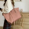 thumbnail image 3 of Women's handbag fashion large capacity spacious bag Ladies cross-body purse fashion handbag top hand satchel - Pale pink, 3 of 5