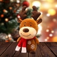 thumbnail image 3 of Marionetas de juguete de peluche de alce, figurita suave para dormir, decoraciones de renos de 7,87 pulgadas para sala de estar, aniversario, 3 of 8
