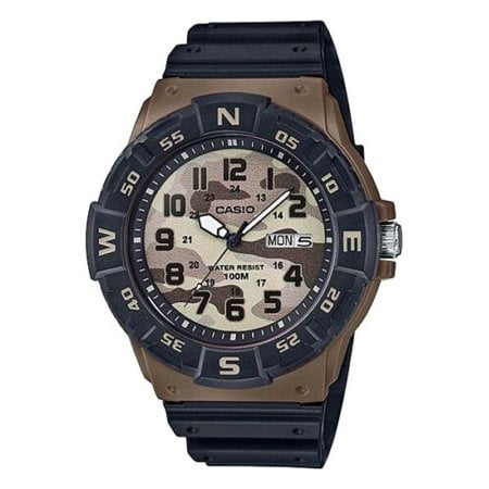 Montre Bracelet Homme Casio MRW-200H-1B - Résistance à L'eau 100m, Lunette Tournante