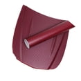 thumbnail image 2 of ZheElen 3D DIY Feuille de Fibre de Carbone pour Voiture Rouleau Film Autocollant Décalcomanie 1,27m*30cm Rouge Vin, 2 of 4