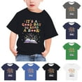 thumbnail image 2 of Uxgjfwu Boys N Girls Shirts Shirts For Kids Short Sleeve Graphic T-Shirt Round Neck Crop Top For 3-14 Years Girls And Boy T-Shirt Tee 13-14 Years, 2 of 5