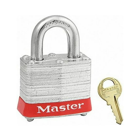 Master Lock Lockout Padlock,KA,Red,1-1/4"H 3KARED-0630