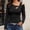 Black, variant on SIYUDAN Tshirts Shirts for Women Cut Out Cold Shoulder Long Sleeve Fitted Asymmetrical Going Out T Shirts for Women Casual Summer Tee, Size XXXXL
