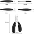 thumbnail image 2 of Juego de afeitadoras de pedicura para cortaúñas de los pies - 5 piezas Kit de removedor de cutículas para cortaúñas gruesas Cortauñas Piel dura Eliminación de piel muerta Ormromra FLD-2527, 2 of 7