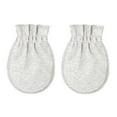 thumbnail image 5 of ManxiVoo Infant Ribbed Hat and Mittens Set Soft Cotton Baby Beanie with Ears No Scratch Mittens for Newborn Boys Girls, 5 of 8