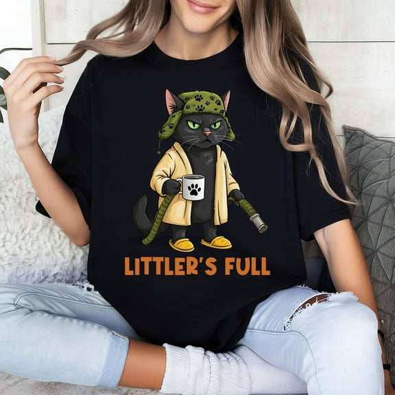 Litter’s Full Funny Christmas Cat T-Shirt – Holiday Humor Pet Lover Tee