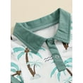 thumbnail image 6 of Musuos Toddler Boys Summer Shorts Set, 6M 12M 18M 24M 3Y Short Sleeve Tree Print Shirt with Elastic Waist Shorts Summer Outfit, 6 of 10