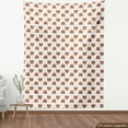 thumbnail image 3 of Ambesonne Animal Fabric by the Yard Upholstery, Bear and Bee Cartoon, 5 Yards, Multicolor, 3 of 4