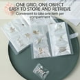 thumbnail image 6 of Matoen Jewelry Organizer, Jewelry Storage Pockets, Foldable Earrings Travel Accessories Holder Booklet for Bracelets Necklace Rings (160 Grids), 6 of 6