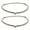 White, variant on Howish Rotating Roller Support 2Pcs Microwave Tray Rings - Durable Rotating Stand for Oven(7.44"X7.44"X0.59")