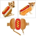 thumbnail image 3 of EeaseMX Disfraz divertido y cálido de perrito caliente para mascota, ropa de cosplay para cachorro, perro y gato, talla S, 3 of 7