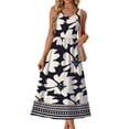 thumbnail image 3 of Fantaslook Summer Dresses for Women Sleeveless Casual Long Dress Beach Vacation Sundresses with Pockets, 3 of 10